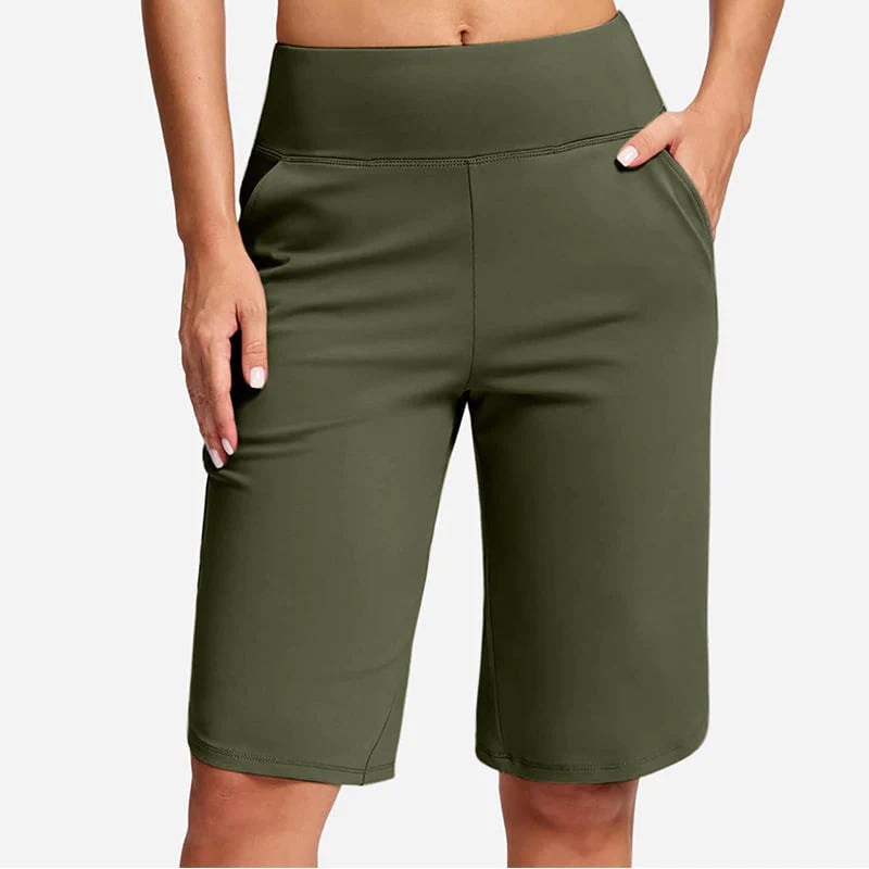⏰Hot sale 50% OFF🔥Women's High-Waist Yoga Shorts with Pockets