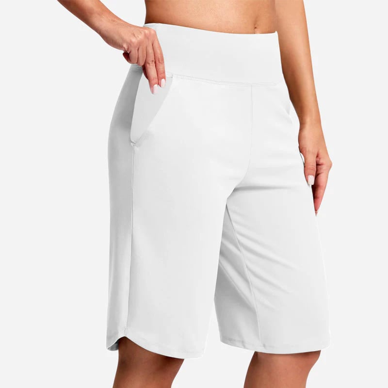 ⏰Hot sale 50% OFF🔥Women's High-Waist Yoga Shorts with Pockets