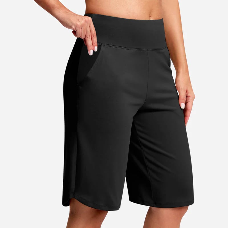 ⏰Hot sale 50% OFF🔥Women's High-Waist Yoga Shorts with Pockets