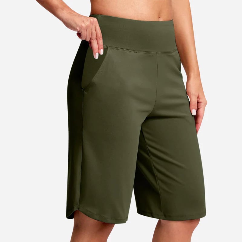 ⏰Hot sale 50% OFF🔥Women's High-Waist Yoga Shorts with Pockets