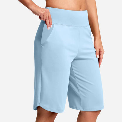 ⏰Hot sale 50% OFF🔥Women's High-Waist Yoga Shorts with Pockets