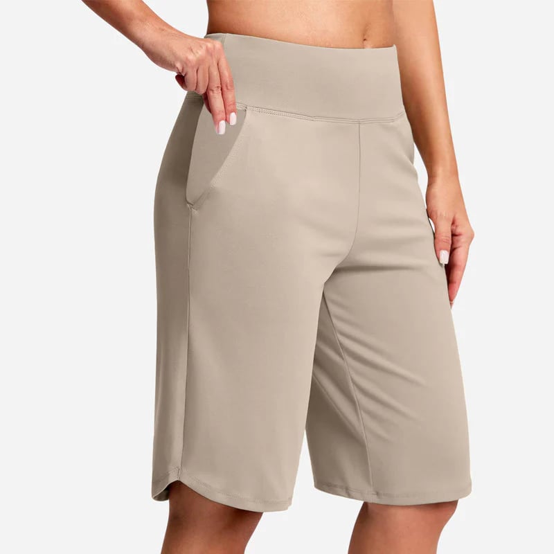 ⏰Hot sale 50% OFF🔥Women's High-Waist Yoga Shorts with Pockets