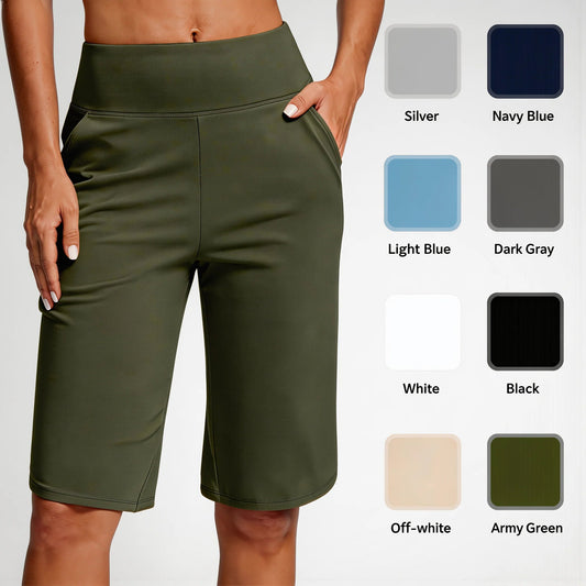 ⏰Hot sale 50% OFF🔥Women's High-Waist Yoga Shorts with Pockets