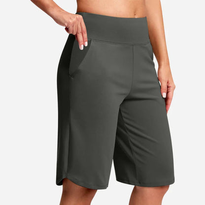 ⏰Hot sale 50% OFF🔥Women's High-Waist Yoga Shorts with Pockets